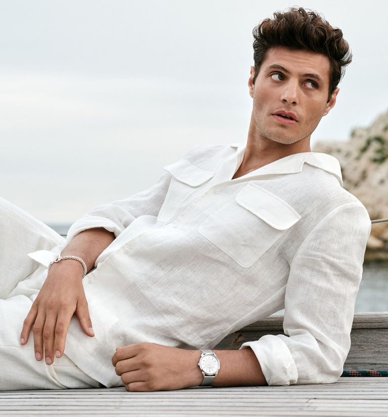 Textured Sunray Dial with Signature Hands